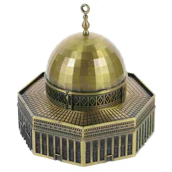 Islam Model Religious Dome Landmark Building Model Metal Dome of the Rock Model Landmark Building Sculpture Craft