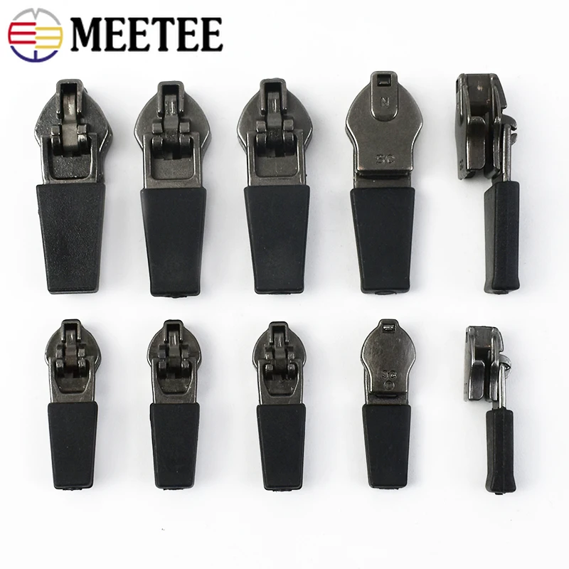 

10/30/50Pcs 3# 5# Waterproof Zipper Slider Puller Invisible Nylon Plastic Zippers Head Bags Garment Zips DIY Sewing Accessories