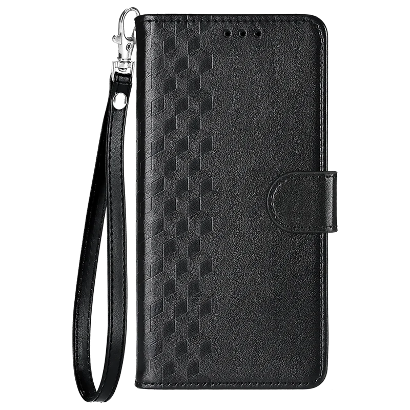Leather Flip Wallet Phone Case with Magnetic Closure - Magic 6 Series