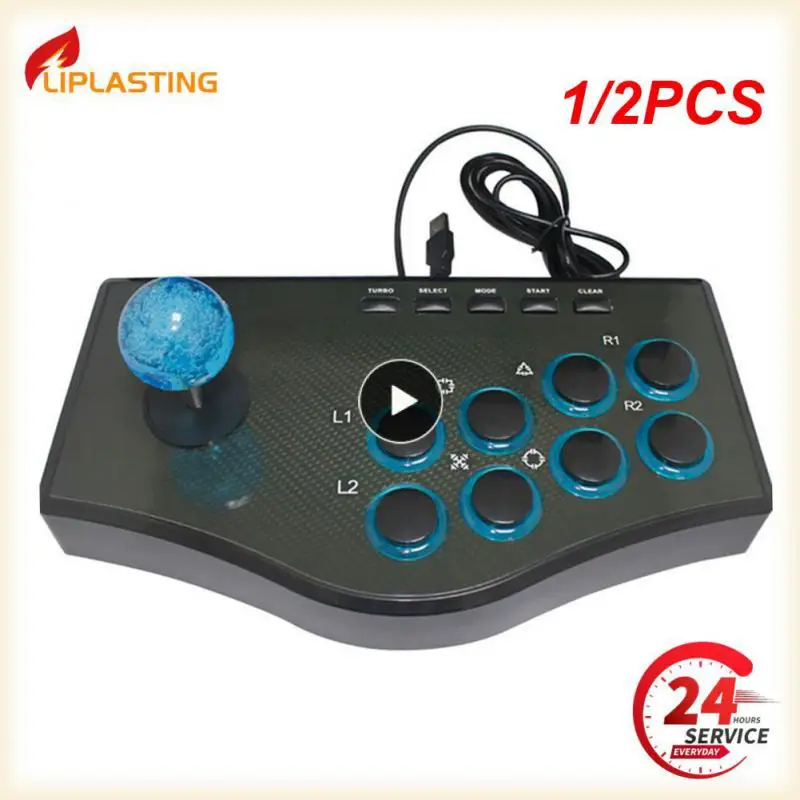 1/2Pcs Arcade Fight Stick Street Fighting Joystick Controller Gamepad Per Ps3 / Pc / Android, Usb Pc Street Fighter Arcade Game