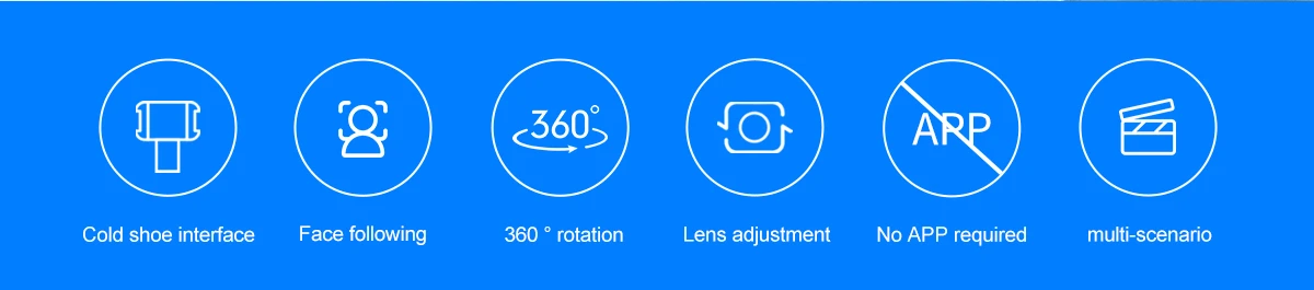 Description Picture 3 of itemW&O P01 Auto Tracking Mobile Phone Gimbal Stabilizer Handheld Selfie Stick for iPhone Iconic Brand Android IOS Smartphone Stand