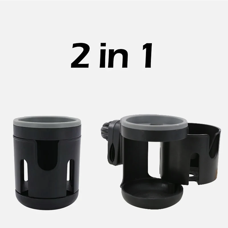 Description Picture 3 of item2-in-1 Baby Stroller Accessories Bottle Holder Universal Tricycle Pram Water Cup Mobile Phone and Drink Holder Wheelchair Cart