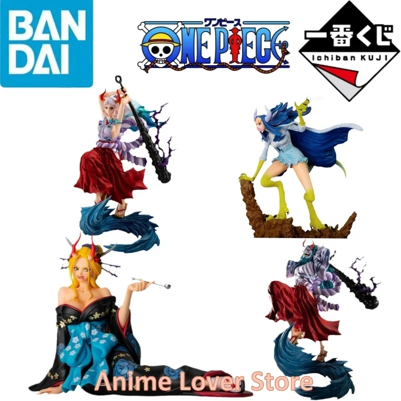 Bandai Original One Piece Ichiban Kuji Ex Girl'S Collection Yamato Ulti Black Maria Anime Figure Giocattoli Per Regalo Per Bambini