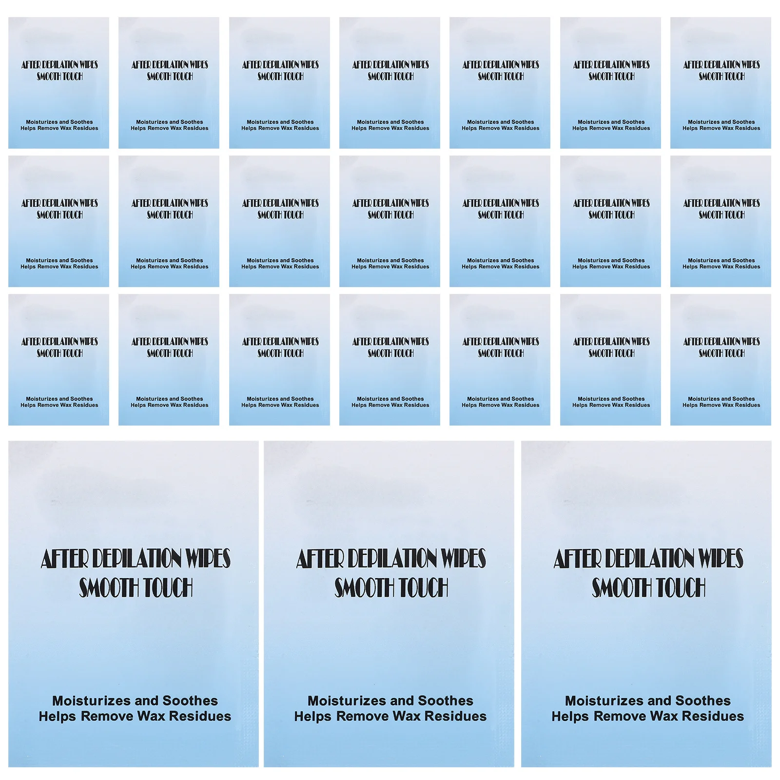 20pcs Remover Wipes 20 Pack Wax Care Fabric Wax Strips Skin Hair Removal Cleaning Tissues Body Facial - 5