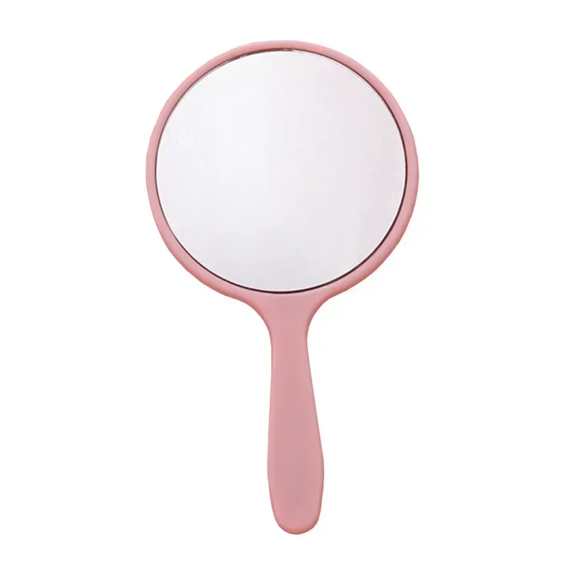 1PC Handheld Makeup Mirror Round Makeup Vanity Mirror with Handle Hand  Compact Mirror Cosmetic for Women 5