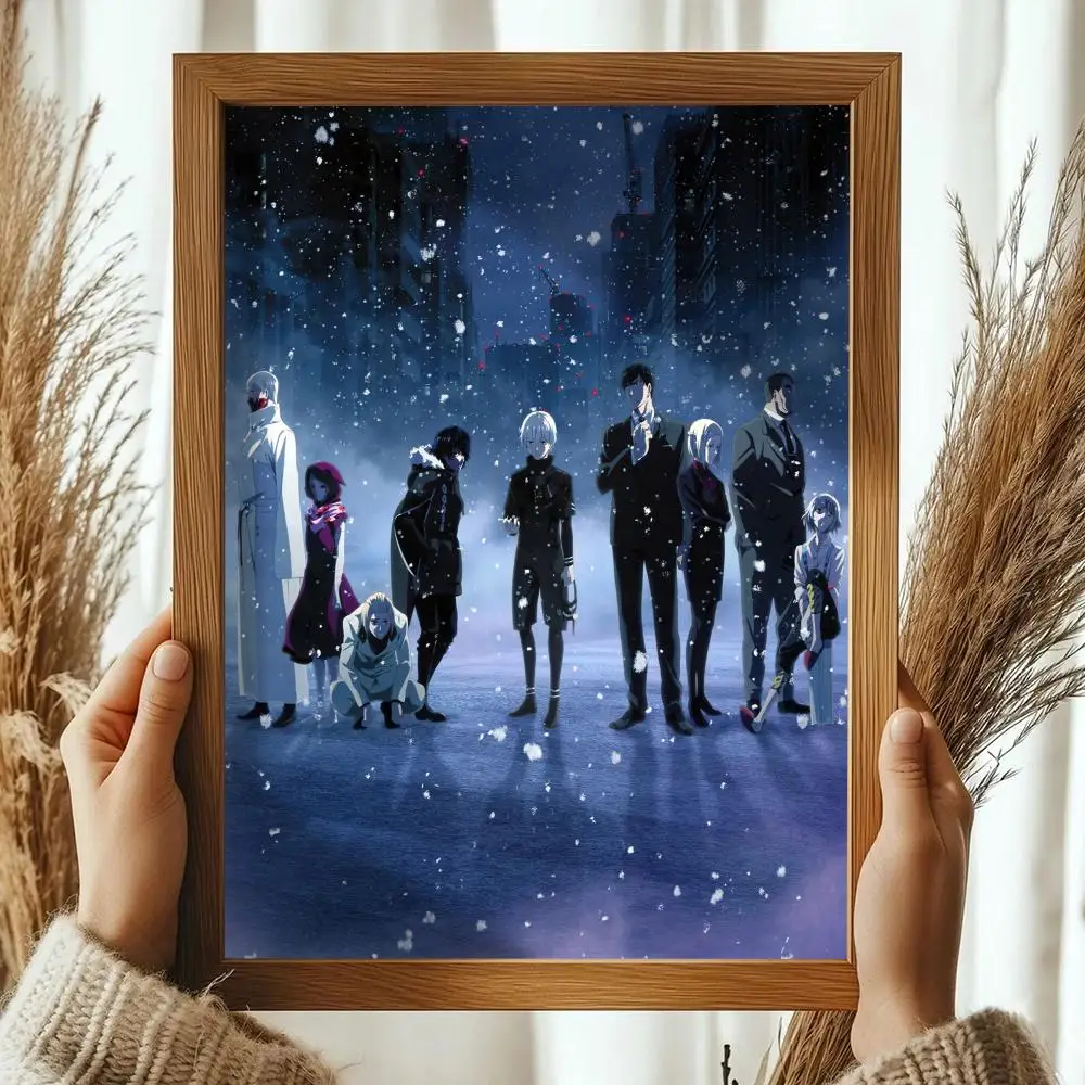 Anime-Inspired Tokyo Ghoul Art Linen Canvas Poster