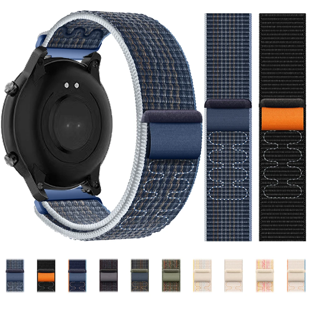 Pulseira De Silicone 20mm De Couro Para Ticwatch E3 / 2 E Pulseira Para Ticwatch Gth - Escorrega