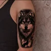 Waterproof Temporary Tattoos for Men Women Animal Lion Tiger Bear Tattoo Stickers Wolf Crown Body Art Arm Fake Tatoo 4