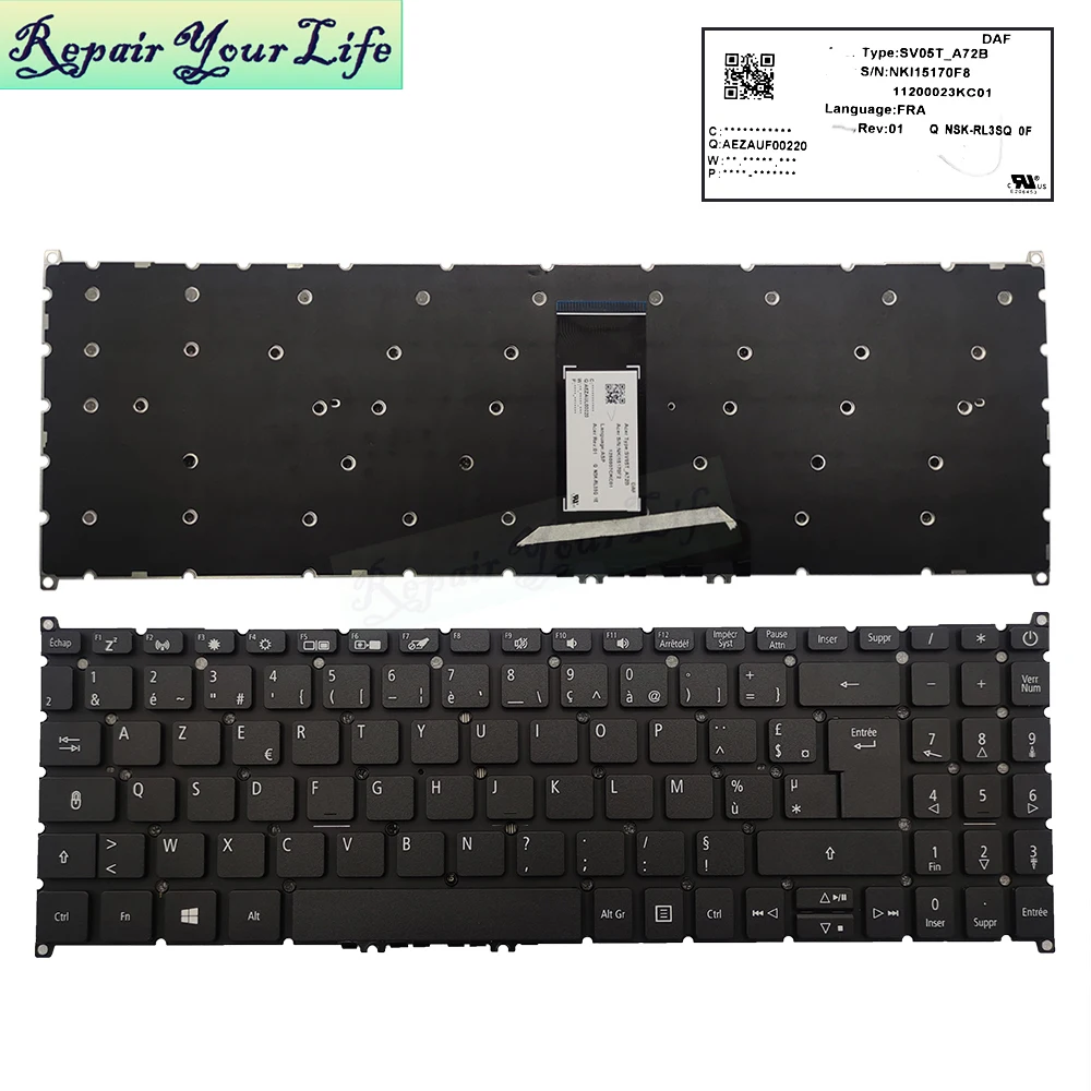 N17C3 N17C4 Laptop Keyboard for ACER EX215-21 SF315-51