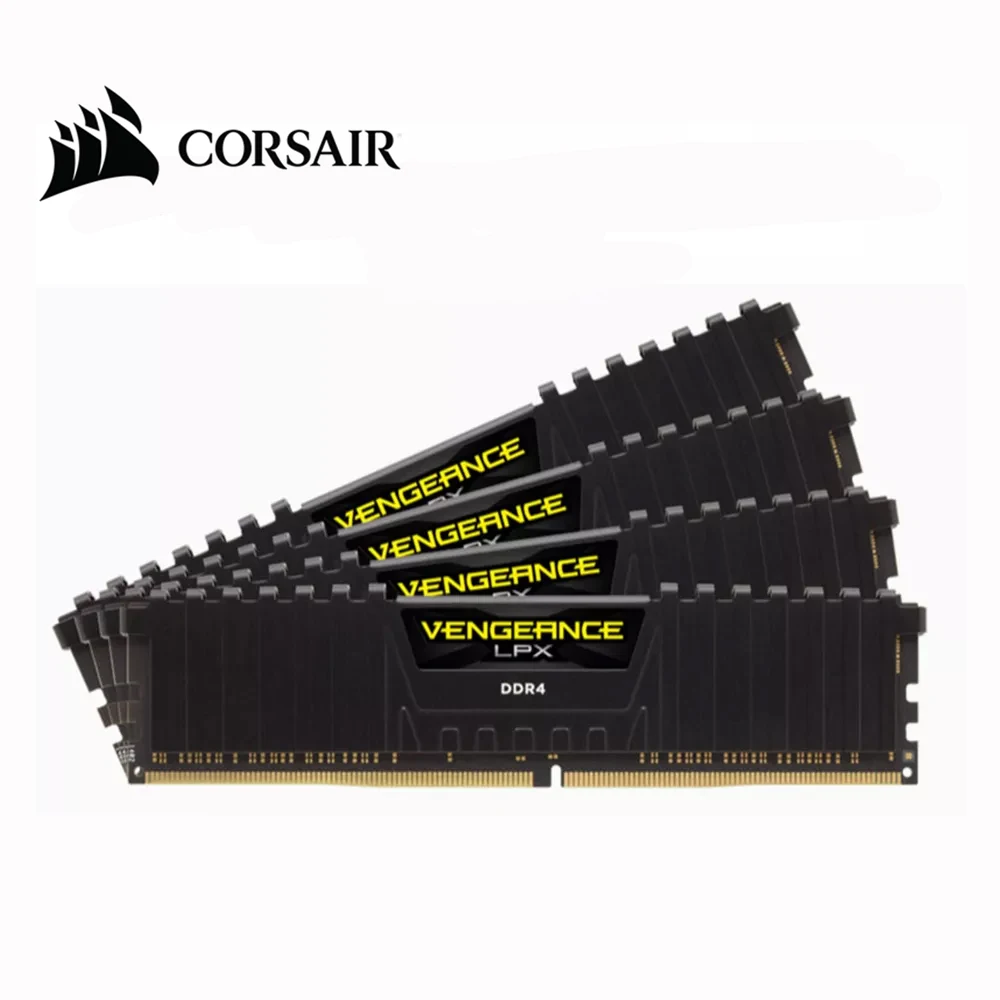 Barrette De RAM DDR4 Corsair Vengeance LPX - 8Go, 16Go Ou 32Go - Vitesse 2666 à 3200 MHz - Neuf Sous Garantie à Vie