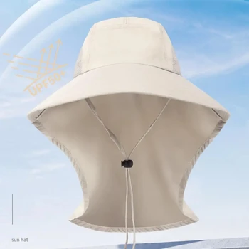 Wide Brim Sun Hat with Flap 5