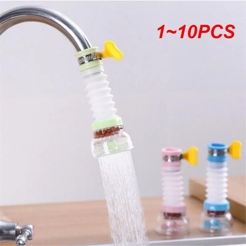 

1 ~ 10 шт. фильтр для смесителя вращающийся на 360 ° Телескопический распылитель здоровый фильтр кран для кухни Регулируемый расширитель для смесителя с защитой от брызг