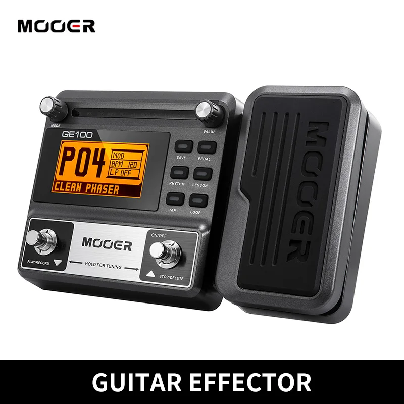 MOOERGE100GuitarMultieffectsProcessorEffectPedalwithLargeLCD