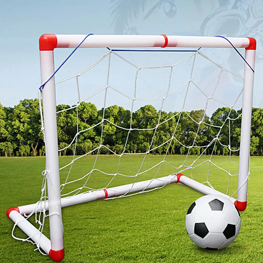 Set Mini Football Toy Folding Soccer Goal Training 56/86/106