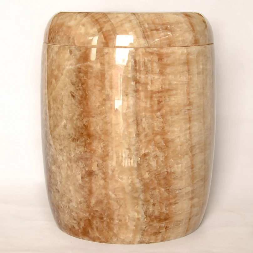 Low Price High Quality Pure Marble Cremation Urn Jar for Daily Use With