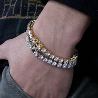 Bracelet de Tennis rond Moissanite D VVS1, prix d'usine, Original, plaqué argent Sterling S925, or 18 carats avec GRA pour femmes et hommes 6