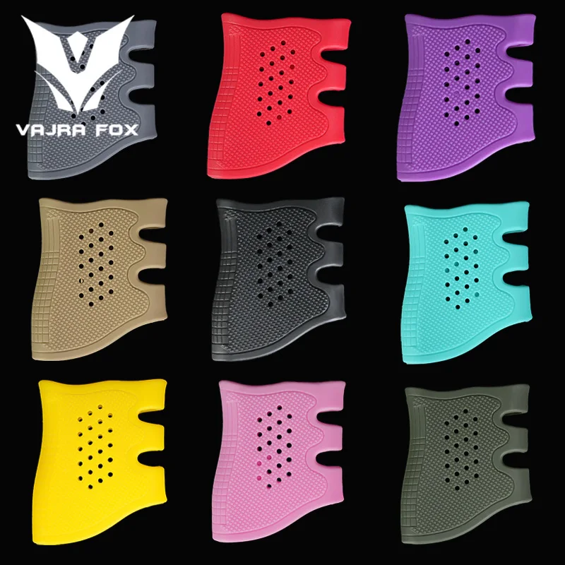 Tactical Handgun Rubber Grip Anti Slip Protect Cover for AR15 G17/18/19 Airsoft Handle Hunting Accessory