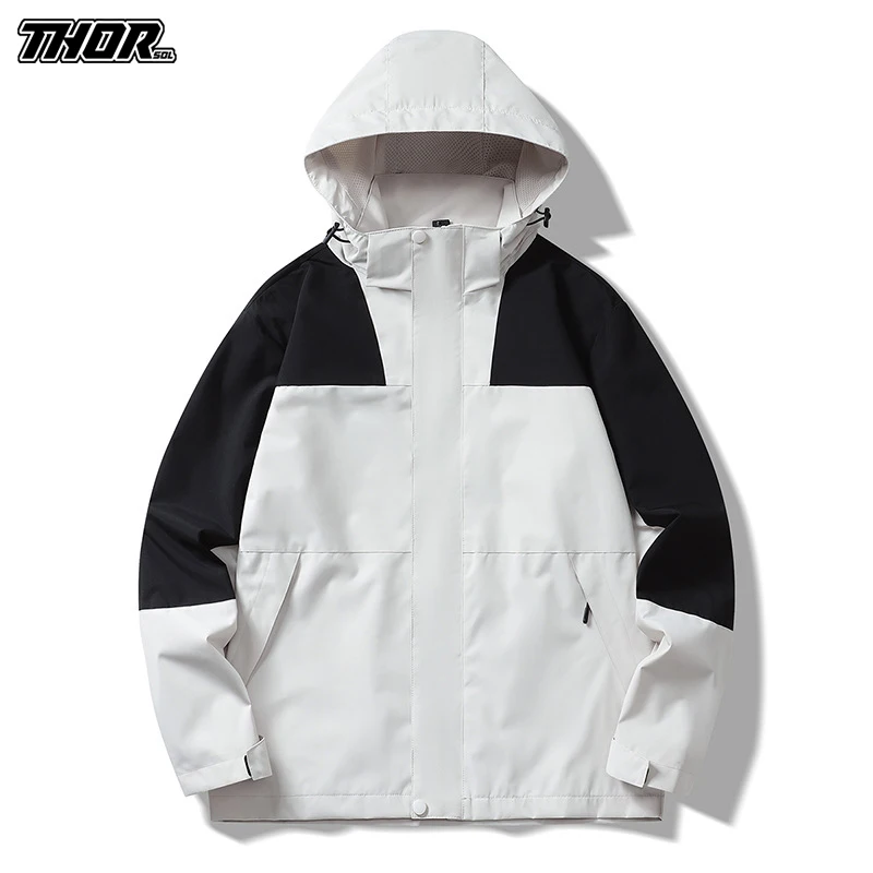 THORSOL Cycling Windbreaker Men's Windproof MTB Bike Clothing Rain Resistant Waterproof Bicycle Jacket Chaqueta Ciclismo Hombre