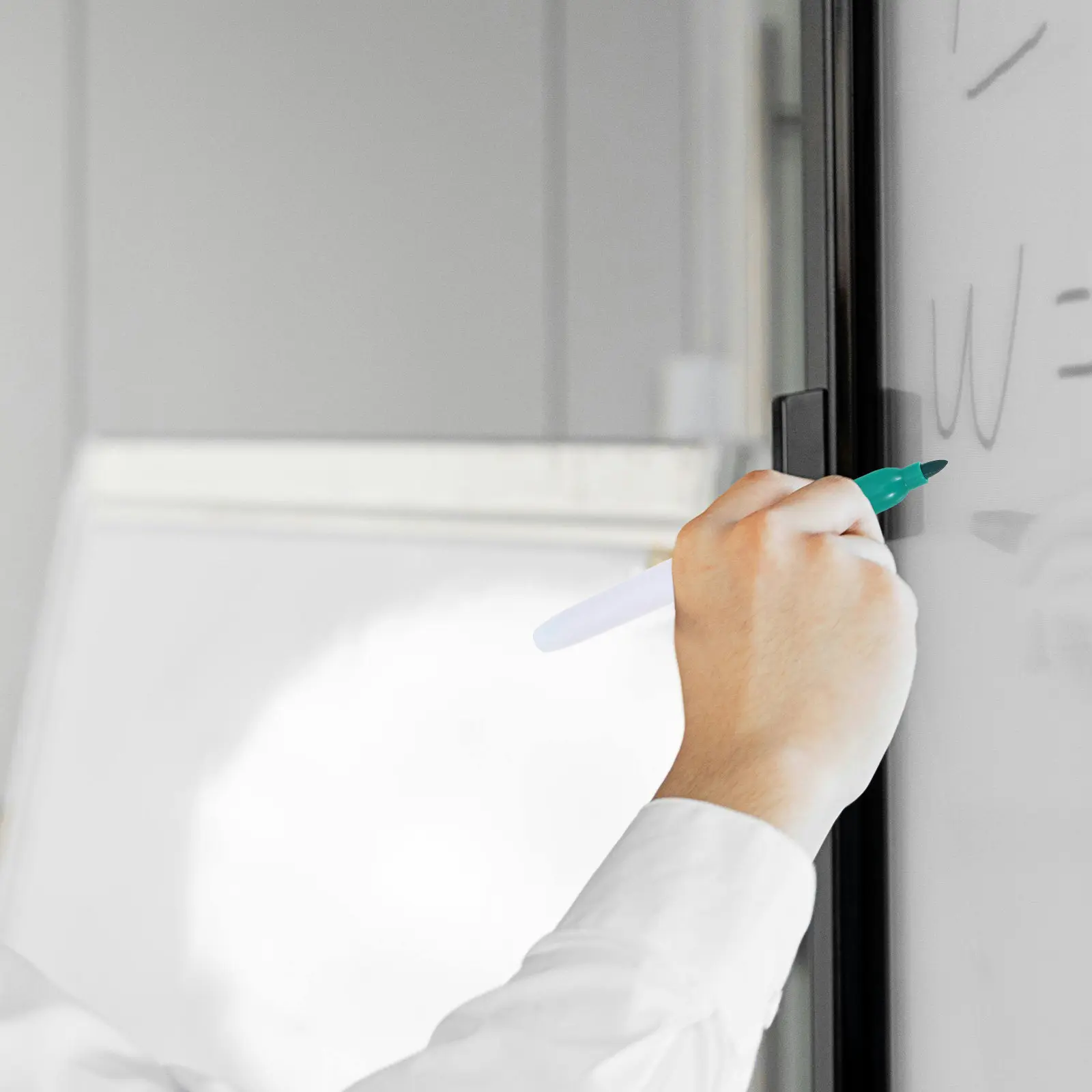 24Pcs 드라이 지우기 마커 교실 사무실 학교 회의를위한 다채로운 파인 포인트 화이트 보드 펜 메모 작성 쓰기 용품