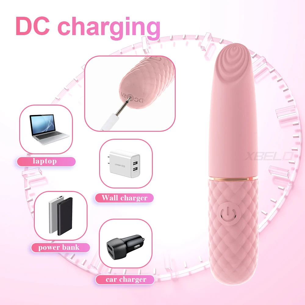 Mini vibratore a proiettile a 10 velocità per donne Stimolatore del clitoride con orgasmo veloce Articoli per la masturbazione femminile ricaricabili_voghion.com