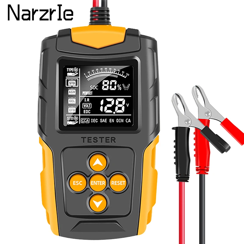 TK100CarBatteryTester12V24VDigitalAutomotiveDiagnosticBattery