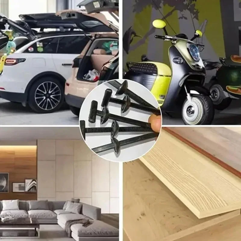 Universal Nylon Cable Tie Buckle Auto Fastener Screw Replacement Clip Car Fender Trunk Engine Guard Panel Wire Management Secure