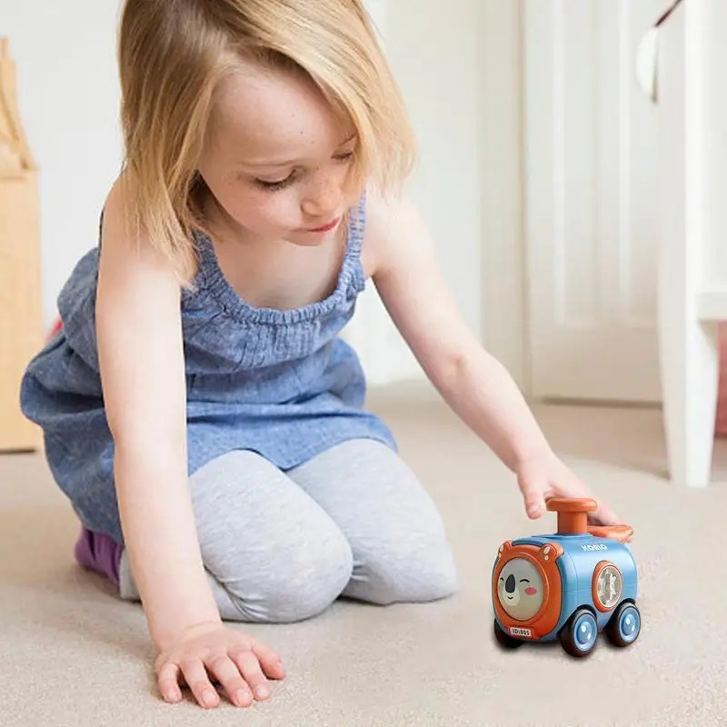 Pull Back Toy Car Face-changing Car Toy Press Slide Trains Table Accessories Inertial Push And Go Vehicle For Birthday