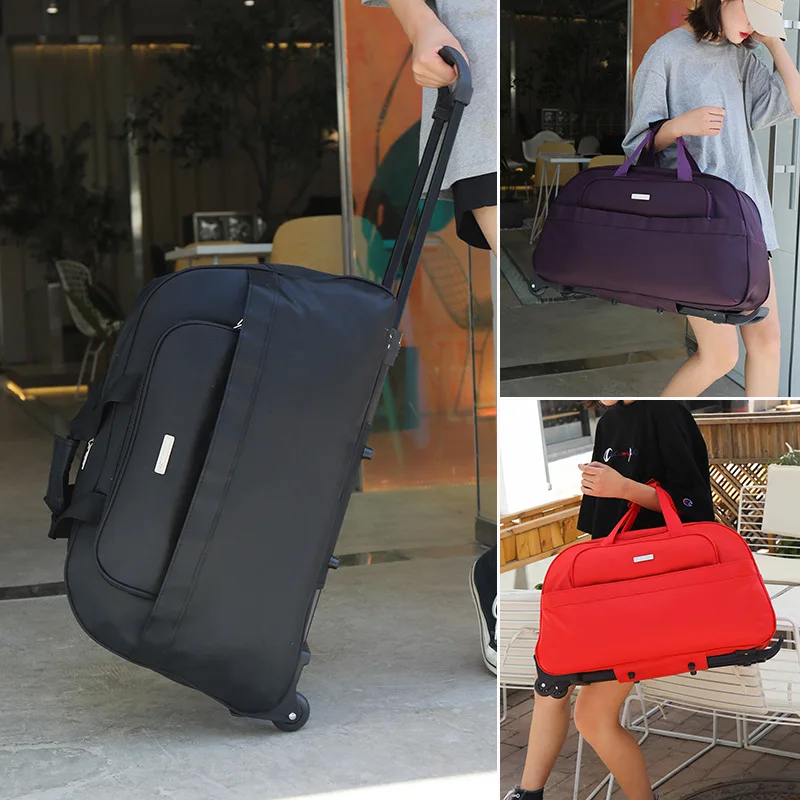 Sac À Dos À Roulettes Universel Pour Femmes, Valise De Voyage Pliable À  Roulettes, Sac À Dos De Grande Capacité X102c + - AliExpress