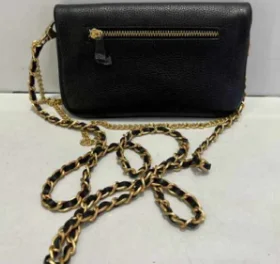 

2023 New Women Gold Plated Chain Black Single Shoulder Bag Classic/Mini Size