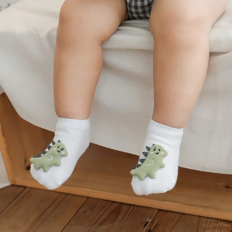 Korean New Cartoon Animal Non-slip Baby Floor Socks Toddler Baby 0-1-3 Children's Boat Socks