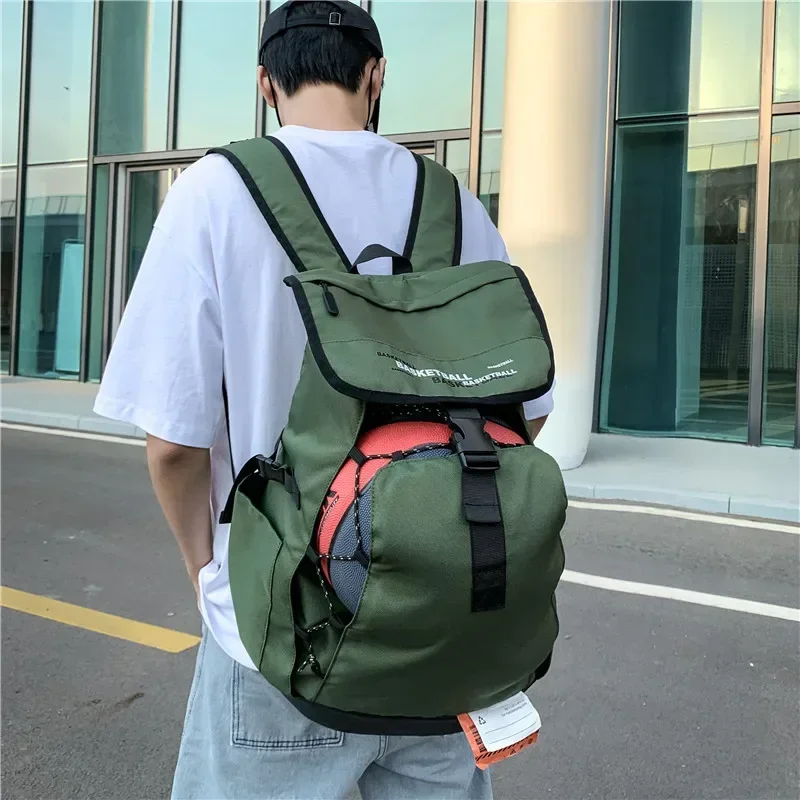 New Basketball Backpack Large Capacity Boys Soccer Backpack Men's Outdoor Leisure Sports College Student Schoolbag
