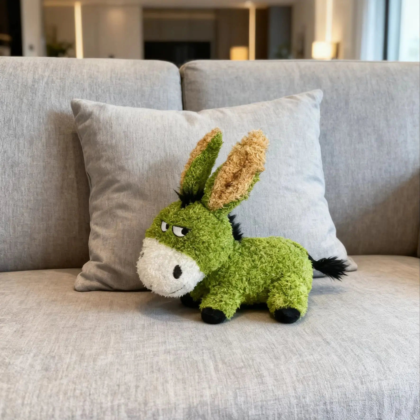 Chew-Resistant Interactive Dog Toy, Companion Plush Donkey Toy for Small, Medium & Large Dogs, Soft & Comfortable Large Plush 1