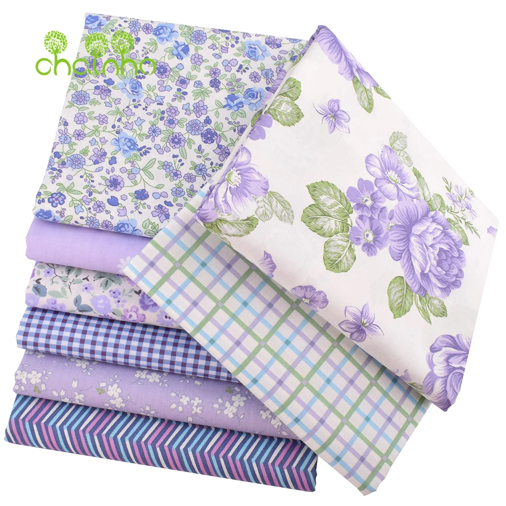 Chainho,Printed Twill Weave Cotton Fabric,DIY Quilting Sewing Material,Handmade Textile,Patchwork Cloth,Cartoon Series,25C14