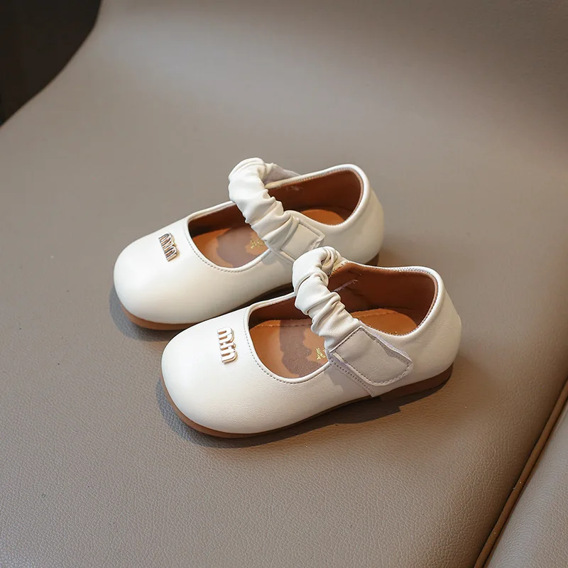 Leather Shoes Girls Shoes New Children Leather Shoes Girl Single Shoes Autumn Fashion Baby Princess Kids Non-slip Soft Sole Casual J378