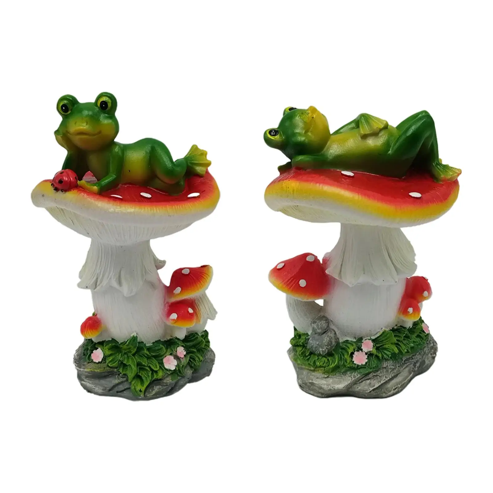 

Adorable Frogs Ornaments Creative Frog Statues Outdoor Frog Statues for Porch Yard Backyard Patio Home