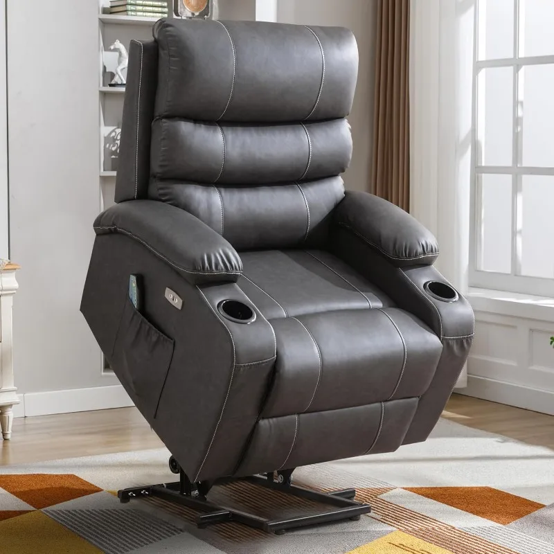 Lift Chair-Power Lift Recliner Chair for Elderly,Power Recline Chair with Heat and Massage,Electric Recliner Chairs Big and Tall
