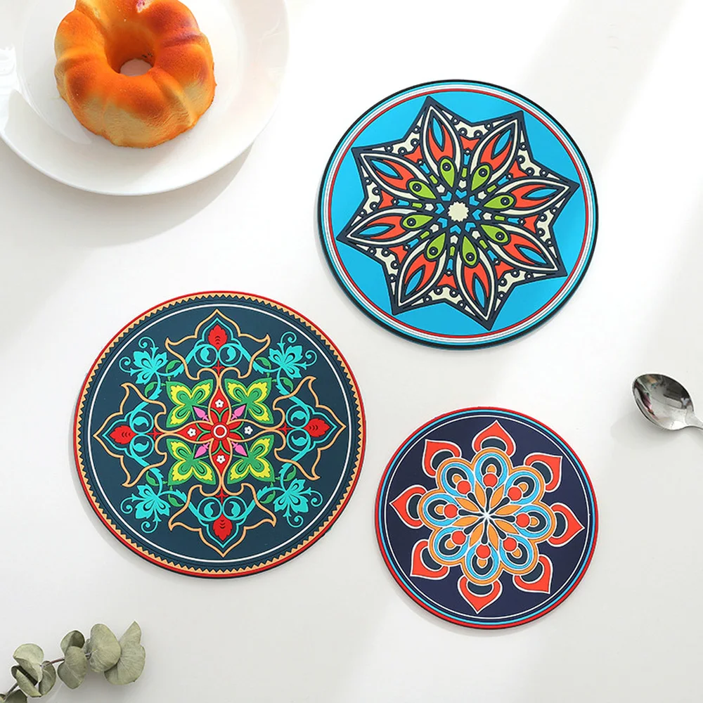 Waterproof Heat-insulated Table Decoration Dining Bowl Coaster Pot Holder Cup Mat Placemat Table Pad