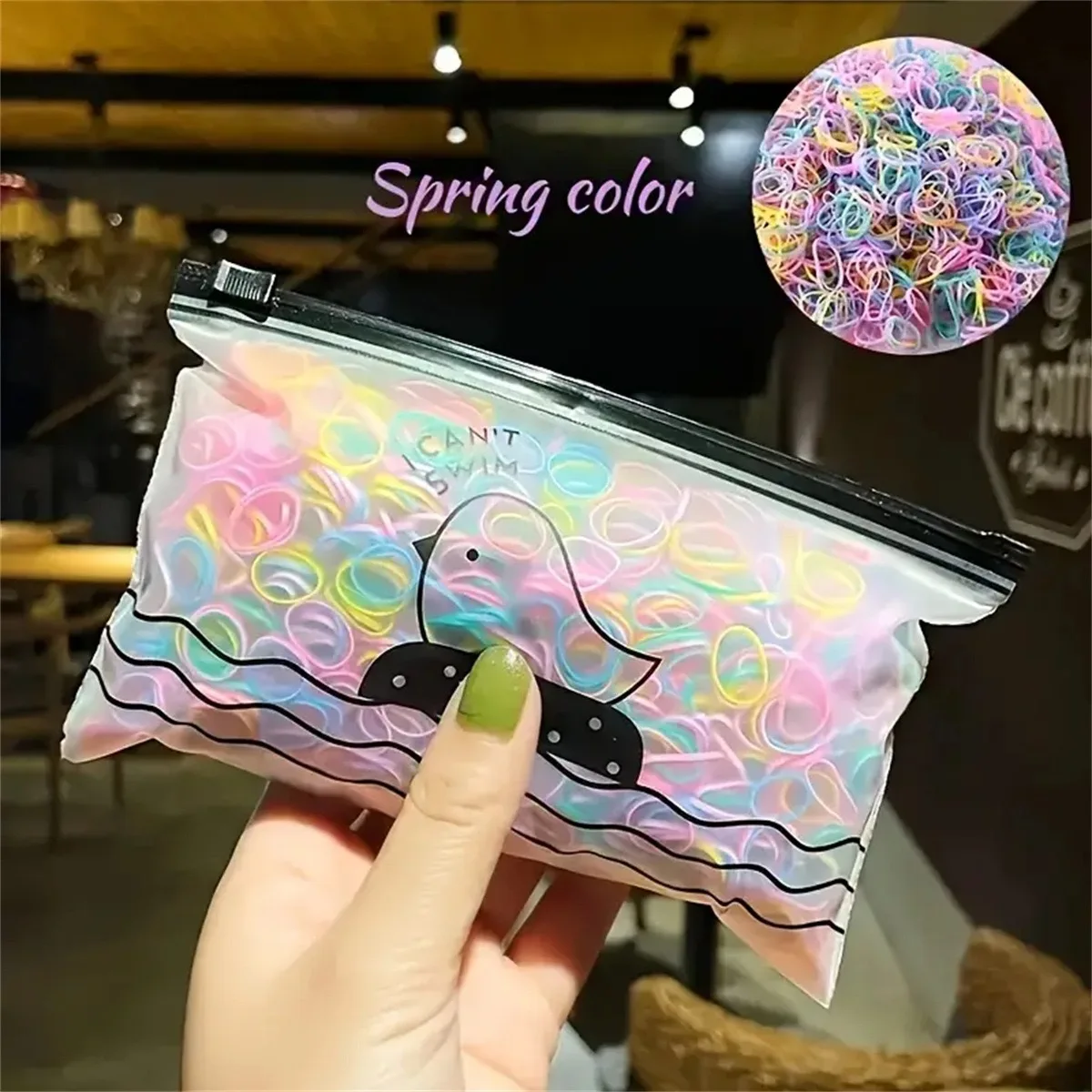 1000 قطعة/الحزمة اربطة مطاطية ملونة