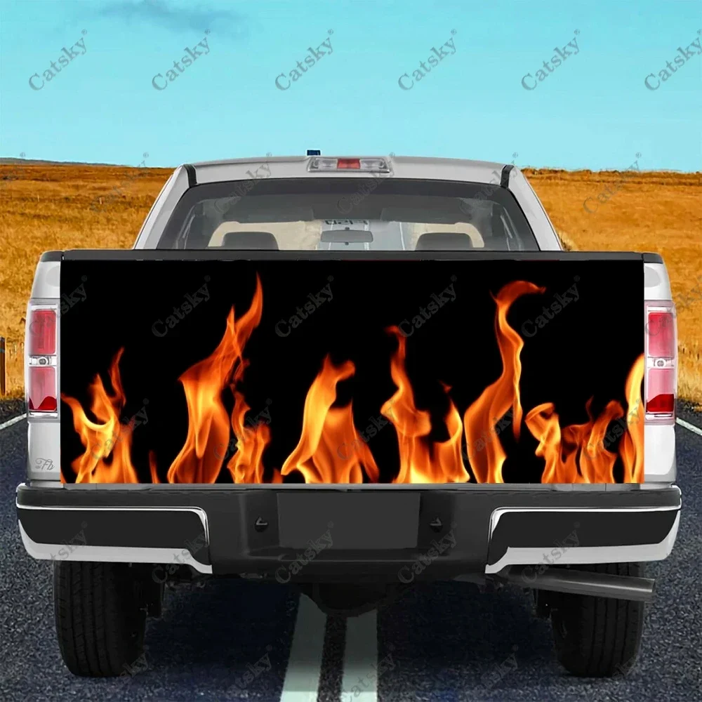 

Стикеры в виде пламени и хвоста автомобиля, наклейки для автомобиля, грузовика, аксессуары для кузова, декоративная наклейка