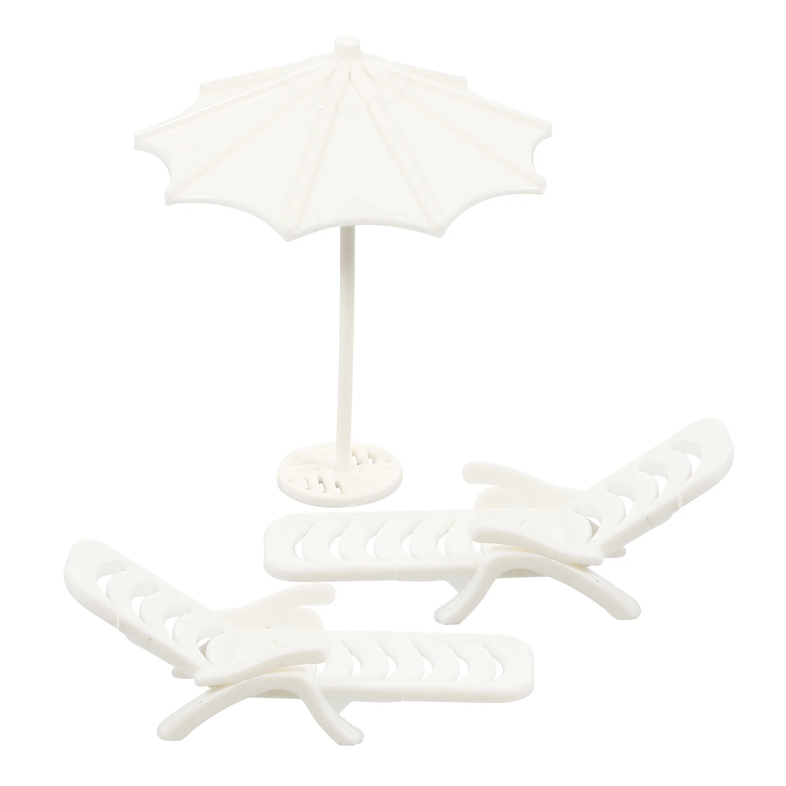 

Sand Table Model Material Miniature Furniture Deck Chair Beach Space Savers Umbrella Abs Micro Landscape