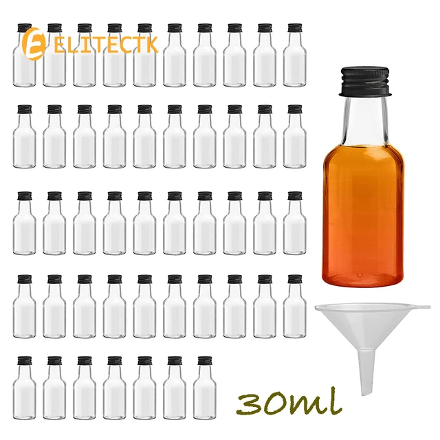 Mini Bouteille En Plastique Réutilisable De 30ml, Entonnoir Miniature Pour  Liquide Avec Bouchon À Vis, Pour Fêtes De Mariage - Bar Accessoires -  AliExpress