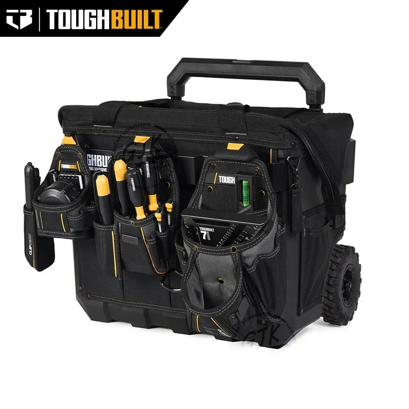 TOUGHBUILT XX-Large Rolling Massive Mouth Bag Multi-functional Waterproof Push-pull Toolkit Tool Bag Tool Pouch TB-CT-61-22 6