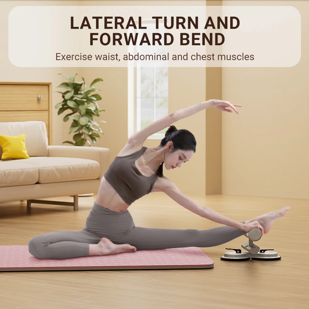 Portable Sit Up Assistant Black White Core Training Tension Rope Fitness Gear Home Workout Yoga Abdominal Exercise abdominal fitness instrument abdominal workout aids
