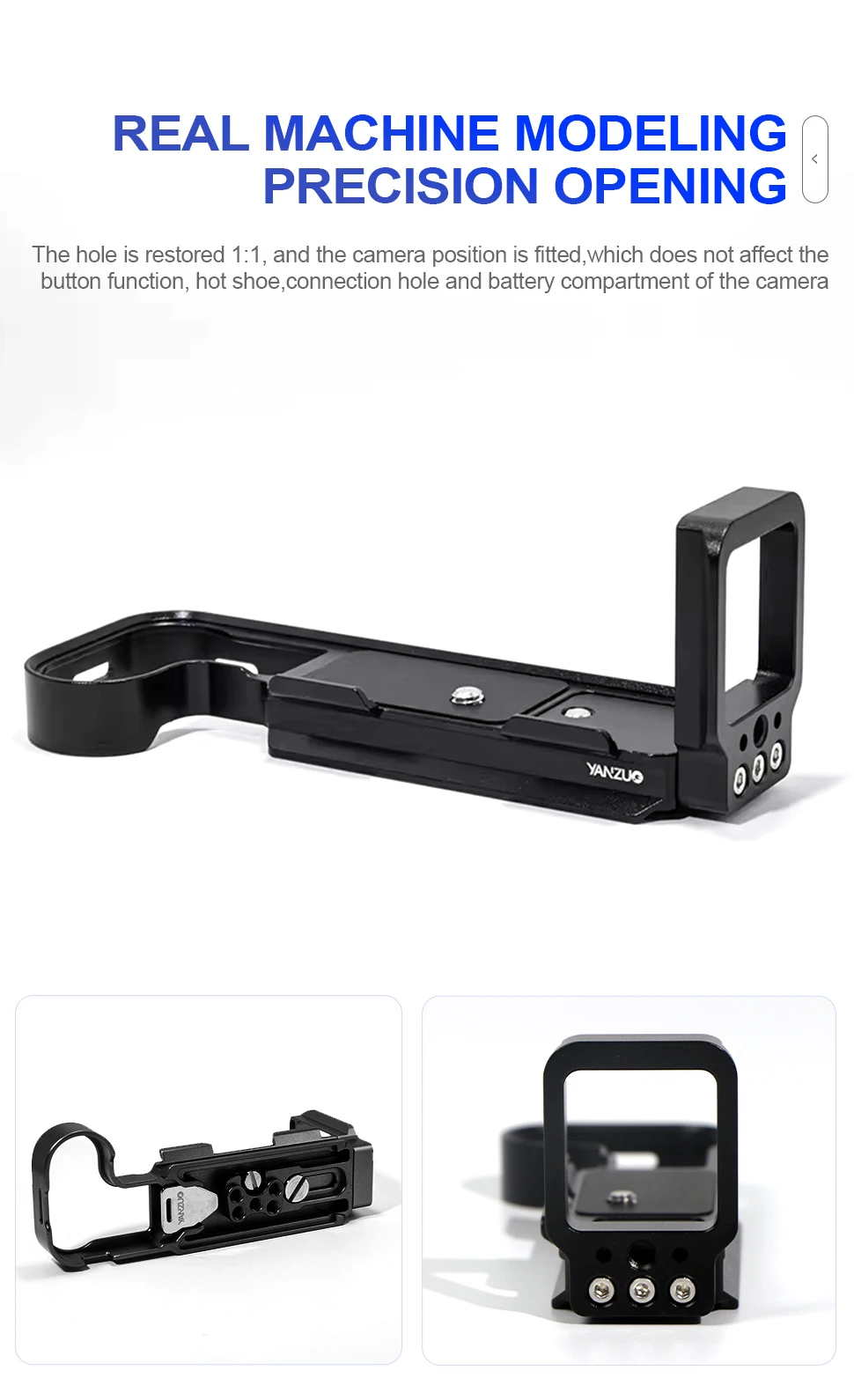 Description Picture 4 of itemYANZUO Aluminum Alloy Base Photographic Equipment Accessories For X2d Camera Cages Quick Release L Plate Bracket