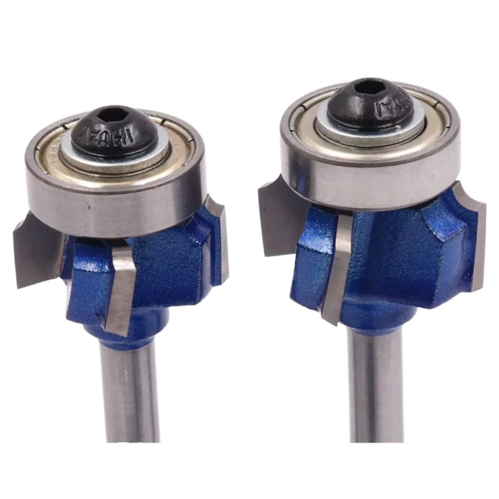 6.35mm Shank Round Router Bit R1 R2 R3 Trim Edging Woodworking Milling ...