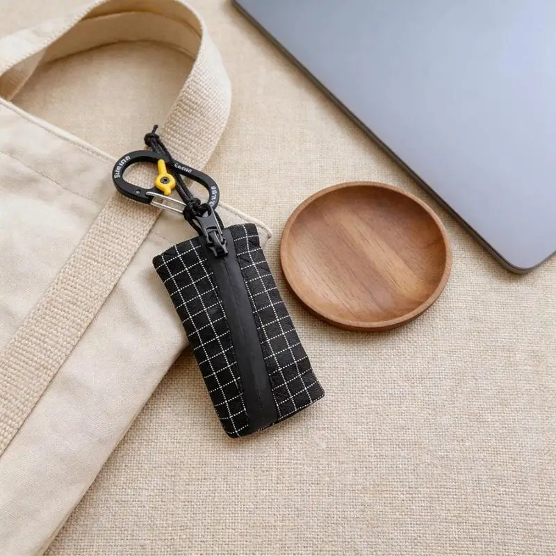 Portachiavi da uomo alla moda con design a scacchi, perfetto per regali, resistente e leggero