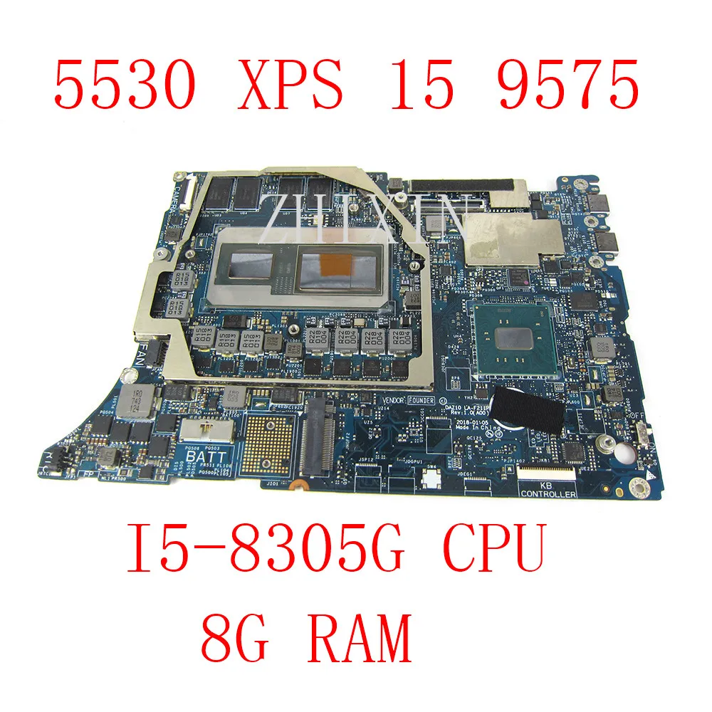Yourui For Dell Precision 5530 Xps 15 9575 2-in-1 Laptop Motherboard  I5-8305g 8g Daz10 La-f211p Cn-0f89dj F89dj 1fd88 Mainboard - Laptop  Motherboard - AliExpress