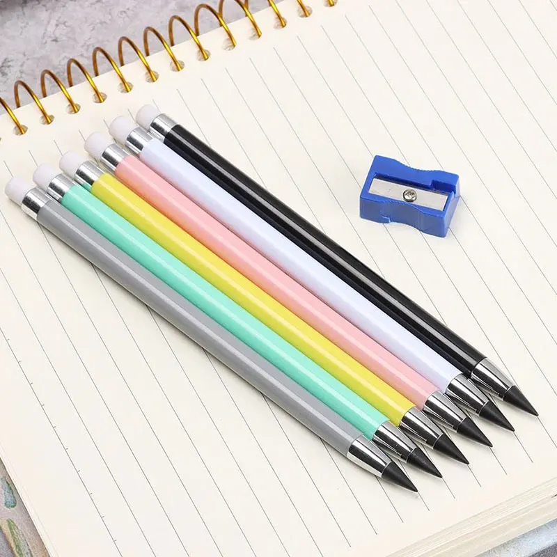 

200Pcs Eternal Pencil New Inkless Unlimited Writing No Ink HB Pen Sketch Painting Tool School Office Supplies Gift for Kid