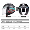 Casque moto Femme Ouvert pour Homme et Femme, Demi-Visage de Plongée pour Motocross