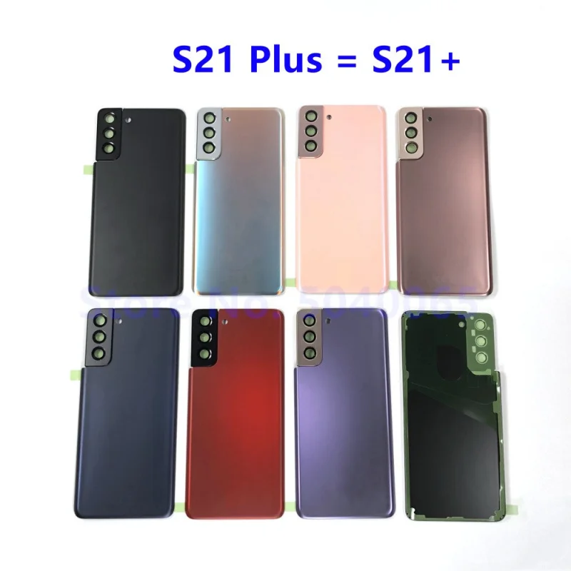 

Задняя крышка батарейного отсека для SAMSUNG S21 Plus G996 G9960 G996F S21 + задняя крышка корпуса камеры стеклянная рамка объектива